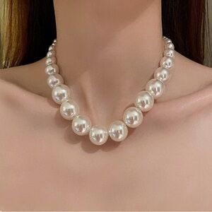 Vintage Freshwater AAA Pearl Necklace Graduated Choker Bridal Elegant Minimal